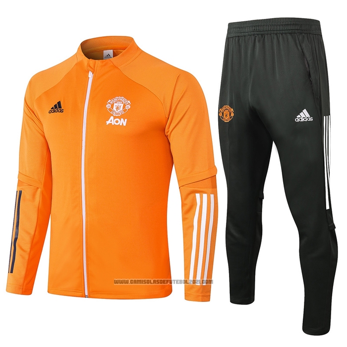 Jaqueta de Treinamento Manchester United 2020-2021 Orange